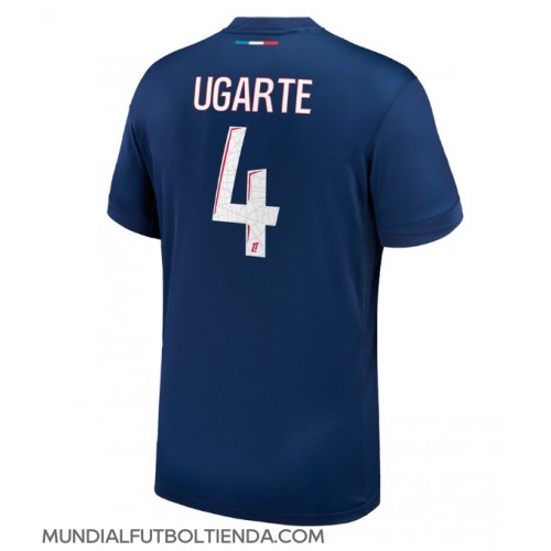 Camiseta Paris Saint-Germain Manuel Ugarte #4 Primera Equipación Replica 2024-25 mangas cortas